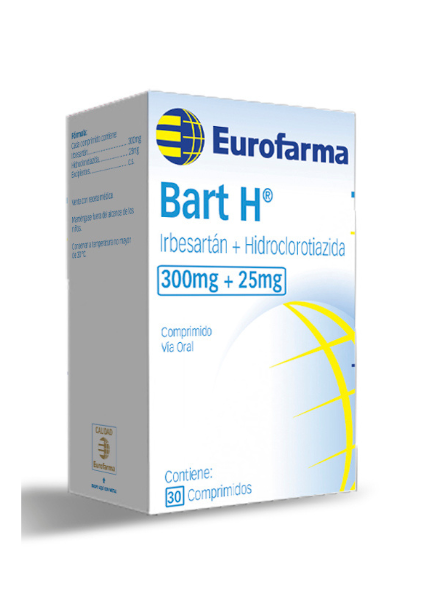 Bart H 300 Mg 25mg Eurofarma